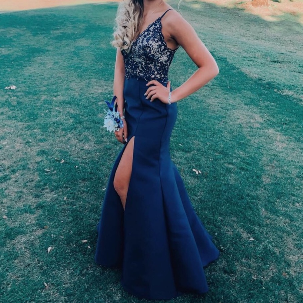 two piece prom dress